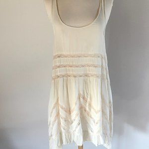 Free People intimetely voile and lace trapeze slip